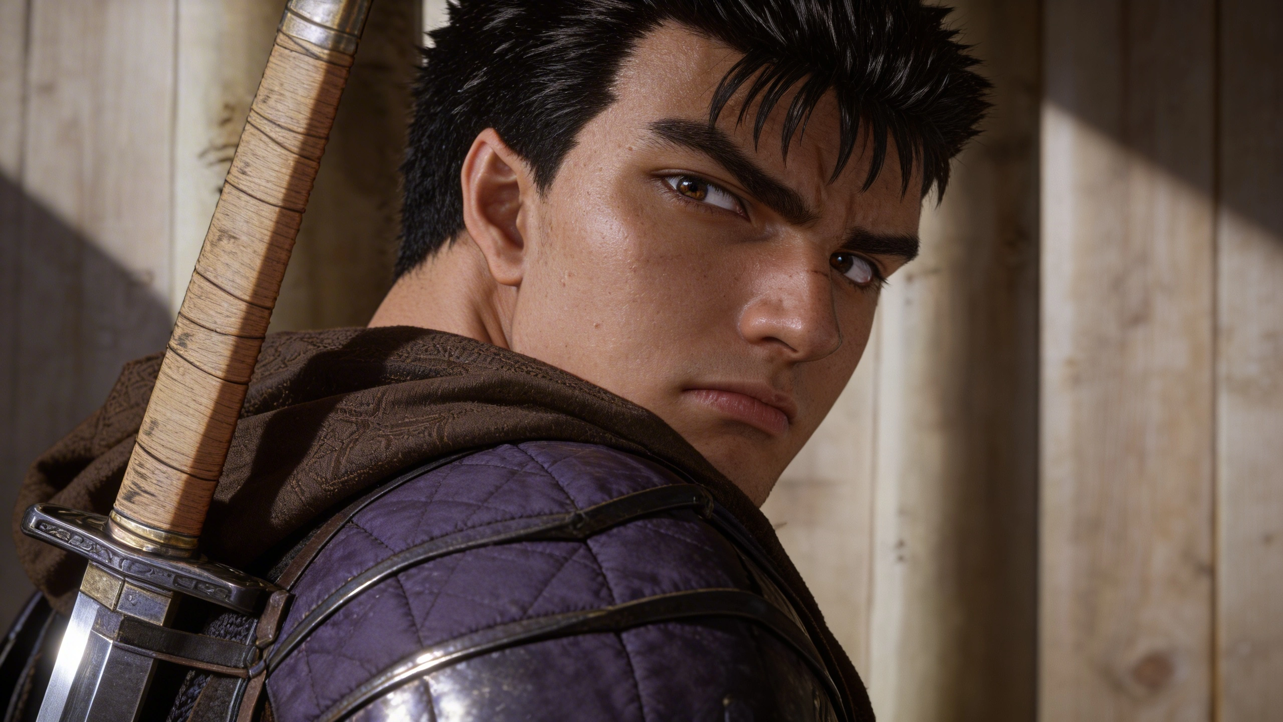 Аниме-кадрдан генерацияланған фотореалистік портрет