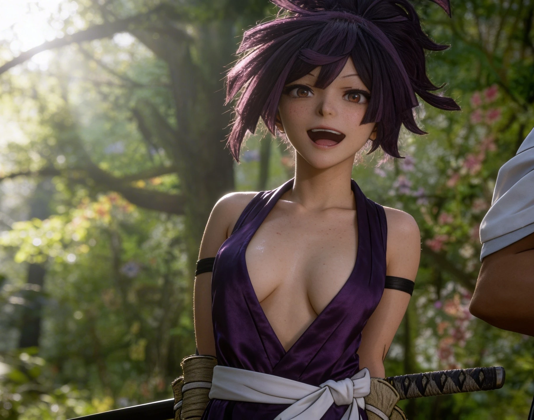 Аниме-кадрдан генерацияланған фотореалистік портрет