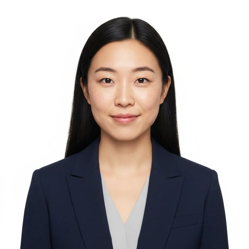 После ИИ: фото на паспорт онлайн, нейтральный фон, пригодно для документов