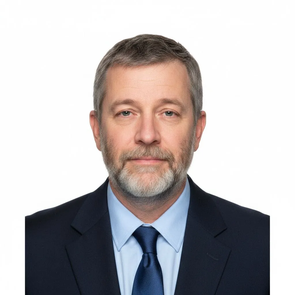 То же лицо после ИИ: сделать фото на паспорт онлайн, студийный свет, фон для документов