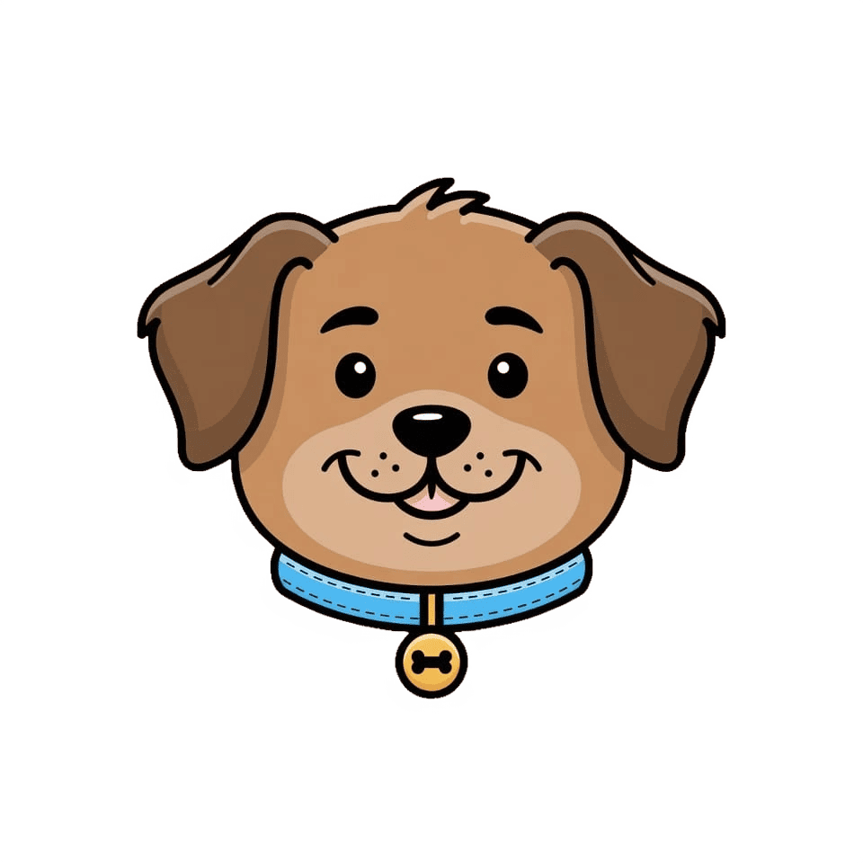 Ит портреті, вектор стилі — векторлауға дейінгі PNG